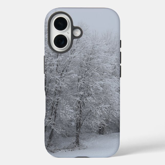 Funda iPhone 16 Hielo y nieve texturados (Reverso )