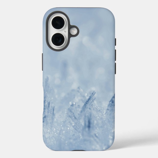 Funda iPhone 16 Hielo y nieve texturados (Reverso )