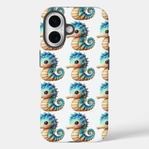 Funda iPhone 16 Hijahorse místico en Ocean Bliss