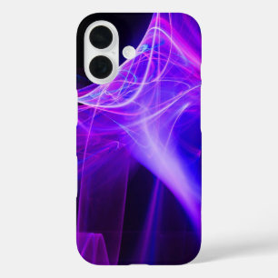 FUNDA iPhone 16 HINCHAS FRACTALES EN ROSA PURPLE AZUL