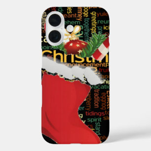 Funda iPhone 16 ¡HoHoHo! Feliz regalo de Navidad y un feliz año nu
