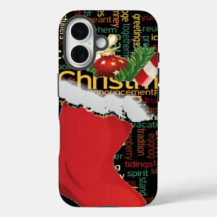 Funda iPhone 16 ¡HoHoHo! Feliz regalo de Navidad y un feliz año nu