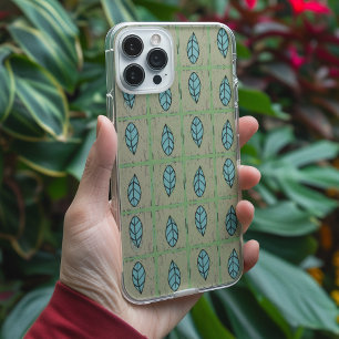 Funda iPhone 16 Hojas botánicas elegantes de acuarela verde