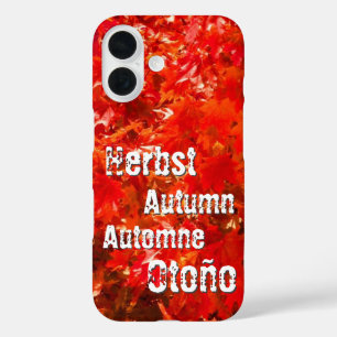 Funda iPhone 16 Hojas de otoño