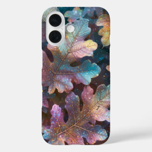 Funda iPhone 16 Hojas mágicas de otoño coloridas Arte de fantasía