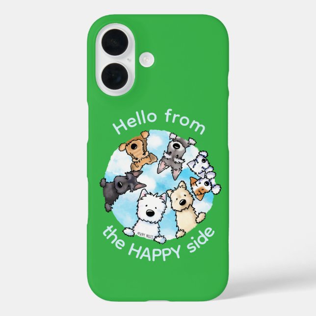 Funda iPhone 16 Hola Desde El Lado Feliz (Reverso )