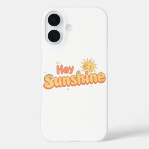 Funda iPhone 16 "Hola Sol" con Sol Sonriente