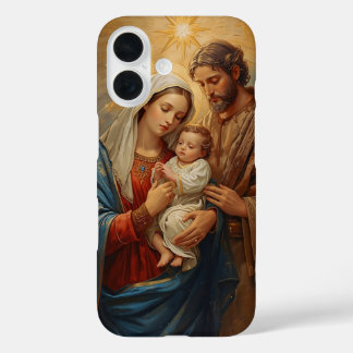 Funda iPhone 16 Holy Family Christmas Phone Case For Faithful Holi