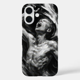 Funda iPhone 16 Hombre atormentado con Tendrils de Humo