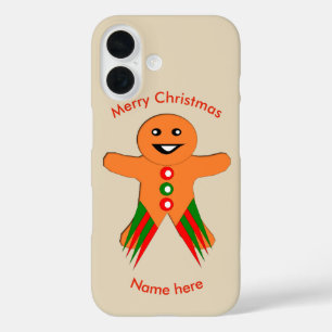 Funda iPhone 16 Hombre de Jengibre Fiesta de Navidad