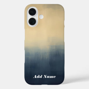 Funda iPhone 16 Horizonte Misty - Resumen Gradiente Arte De Paisaj