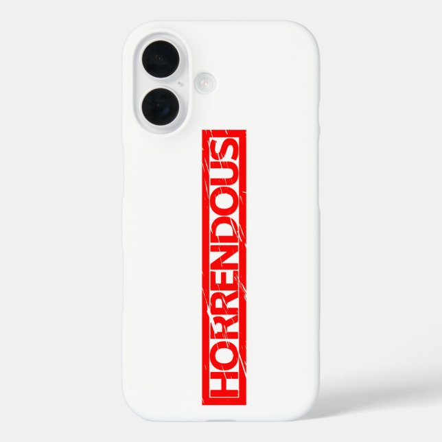 Funda iPhone 16 Horrendor Stamp (Reverso )