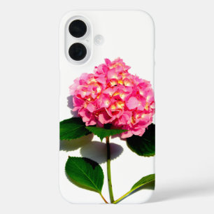 Funda iPhone 16 Hortensia rosa flor rosa flor