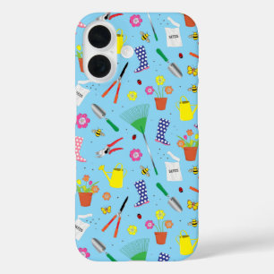 Funda iPhone 16 Horticulturista Botanista Gardener patrón colorido