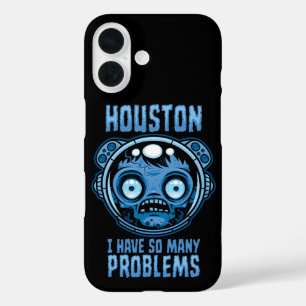 Funda iPhone 16 Houston tengo tantos problemas astronauta
