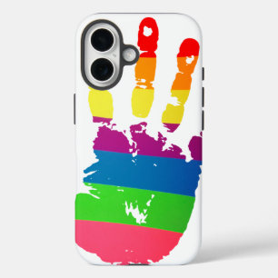 Funda iPhone 16 Huella de arco iris