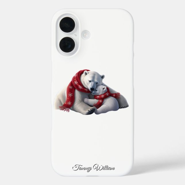 Funda iPhone 16 Humor gracioso moda navidad moderna y divertida (Reverso )