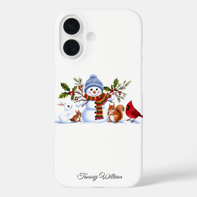 Funda iPhone 16 Humor gracioso moda navidad moderna y divertida (Reverso )