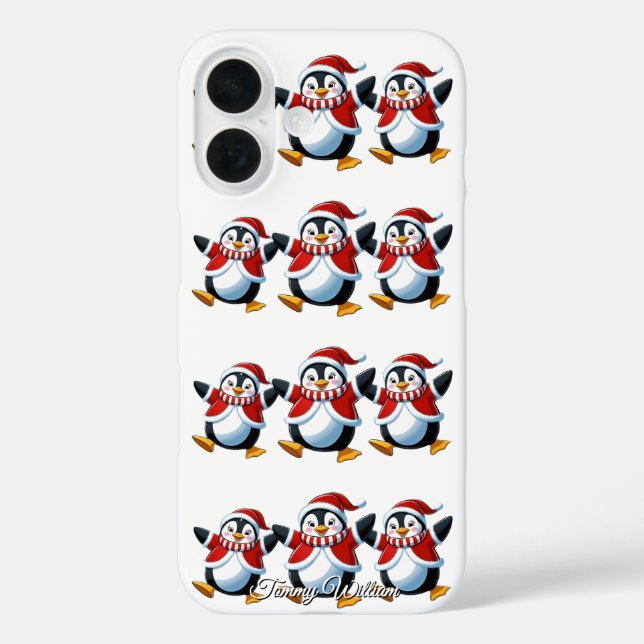 Funda iPhone 16 Humor gracioso moda navidad moderna y divertida (Reverso )
