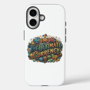Funda iPhone 16 Humor: La Moneda Última – Gráfico de Cita Divertid
