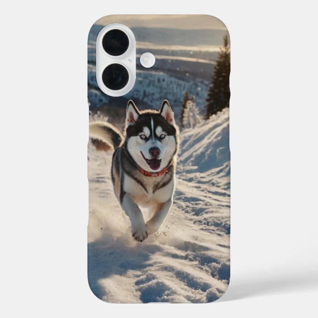 Funda iPhone 16 Husky Snow Run (Reverso )