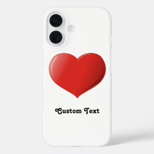 Funda iPhone 16 Icono de corazón 3D