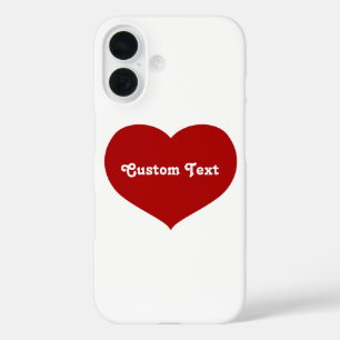 Funda iPhone 16 Icono de corazón plano