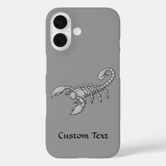 Funda iPhone 16 Icono de escorpión (Reverso )