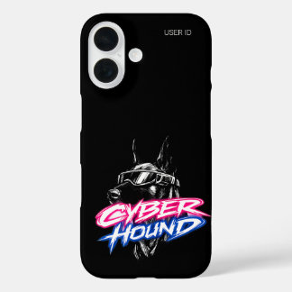 Funda iPhone 16 ID de usuario personalizado Cyber Hound Doberman F