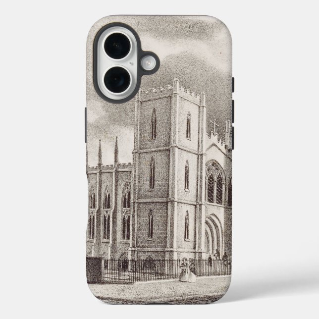 Funda iPhone 16 Iglesia cristiana medieval (Reverso )