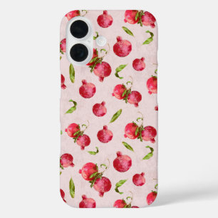 Funda iPhone 16 Ilustración botánica de granada dibujada a mano