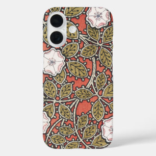 Funda iPhone 16 Ilustración de Arte de Rosa Silvestre Flor Vintage
