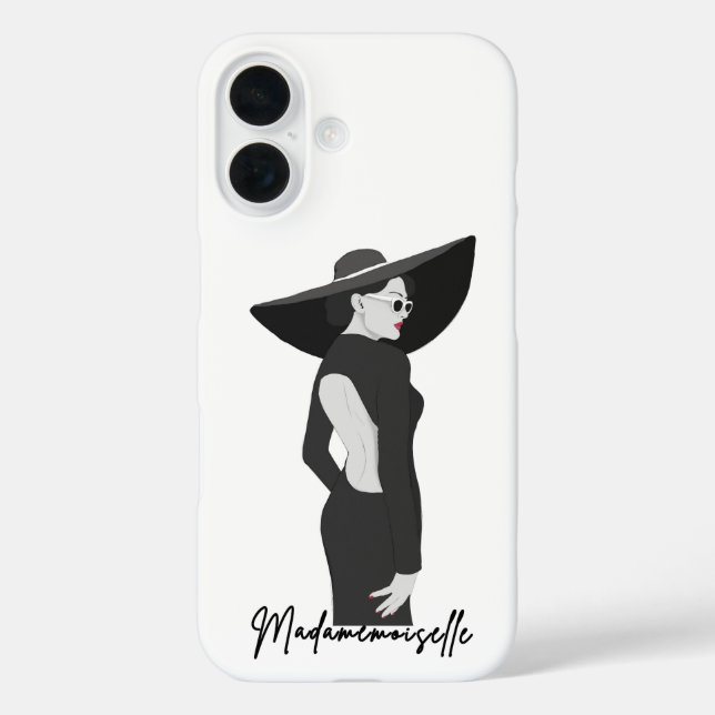 Funda iPhone 16 Ilustracion Madamemoiselle (Reverso )