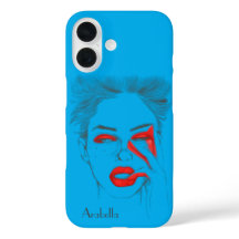 Ilustracion retro personalizado - azul