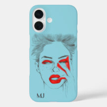 Ilustracion retro personalizado - azul bebé