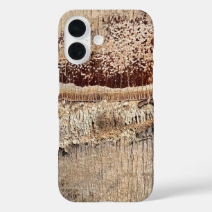 Funda iPhone 16 Imagen de foto de cierre de textura del tronco del