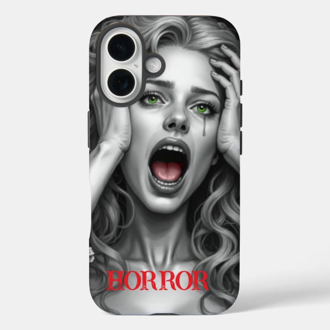 Funda iPhone 16 Imagen de terror (Reverso )