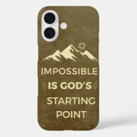 Imposible es el punto de partida de Dios, Inspirad