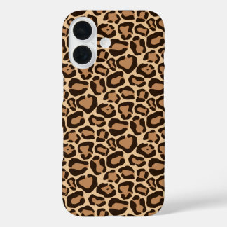Funda iPhone 16 Impresión de leopardo