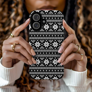 Funda iPhone 16 Impresión de sudaderas para Navidades de islas bla