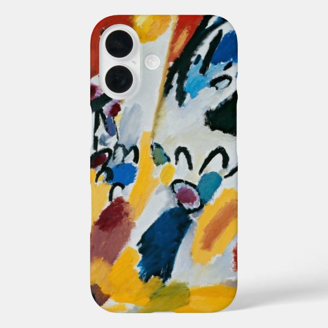 Funda iPhone 16 Impresión III (concierto) de Wassily Kandinsky (Reverso )