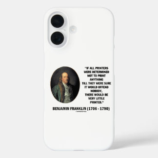 Funda iPhone 16 Impresoras Ben Franklin Para No Imprimir Cita Impr