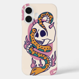 Funda iPhone 16 Inferno Coil Tattoo
