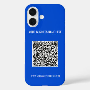 Funda iPhone 16 Información de código QR Personalizado Mensajes de