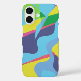 Funda iPhone 16 Information Highway Abstract Phone Case