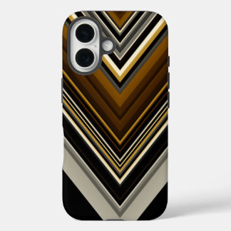 Funda iPhone 16 Iniciales abstractas y personalizados modernas de 