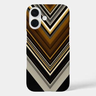 Funda iPhone 16 Iniciales abstractas y personalizados modernas de