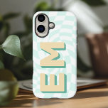 Funda iPhone 16 Iniciales retro monograma de tablero de ajedrez<br><div class="desc">Dé a tu iPhone 16 Pro Max un toque único y personalizado con este llamativo funda con un diseño de tablero de ajedrez de moda. Diseñado para reflejar tu individualidad, el funda viene personalizado con tus iniciales (una para tu nombre de pila y otra para tu apellido), haciéndolo realmente tuyo....</div>