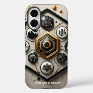 Funda iPhone 16 "Innovar, perturbar, repetir"