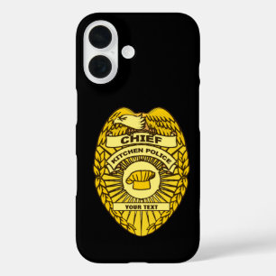 Funda iPhone 16 Insignia Del Jefe De La Policía De Cocina